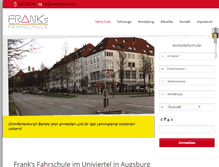 Tablet Screenshot of franks-fahrschule.com